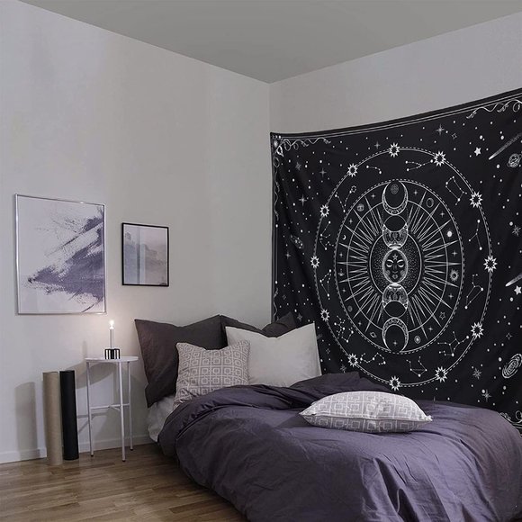 Tarot Card Tapestry Aesthetic Vintage Astrology Tapestry Wall Hanging Home Decor - Picture 3 of 7